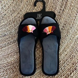 INC. International Concepts Tassel Slippers New
